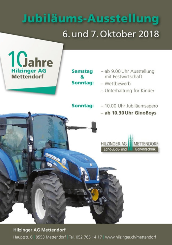 Ausstellung 2018 Hilzinger Ag