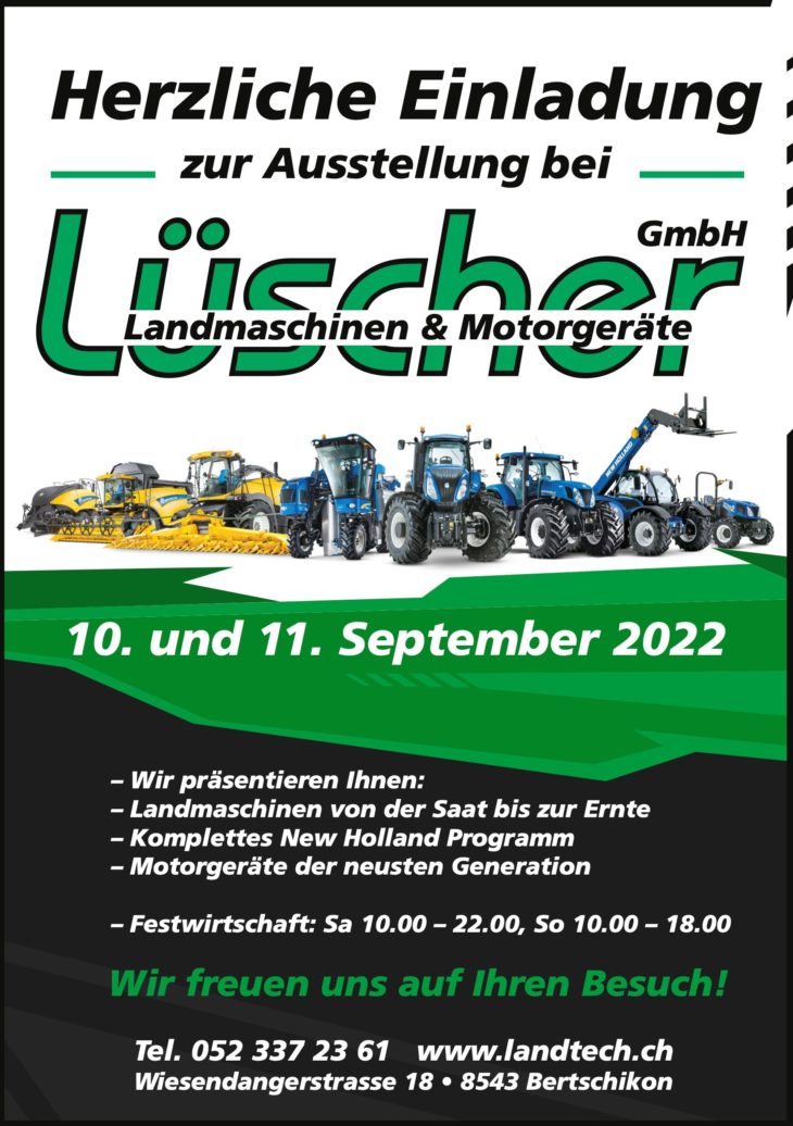 Flyer Ausstellung Lüscher 2022