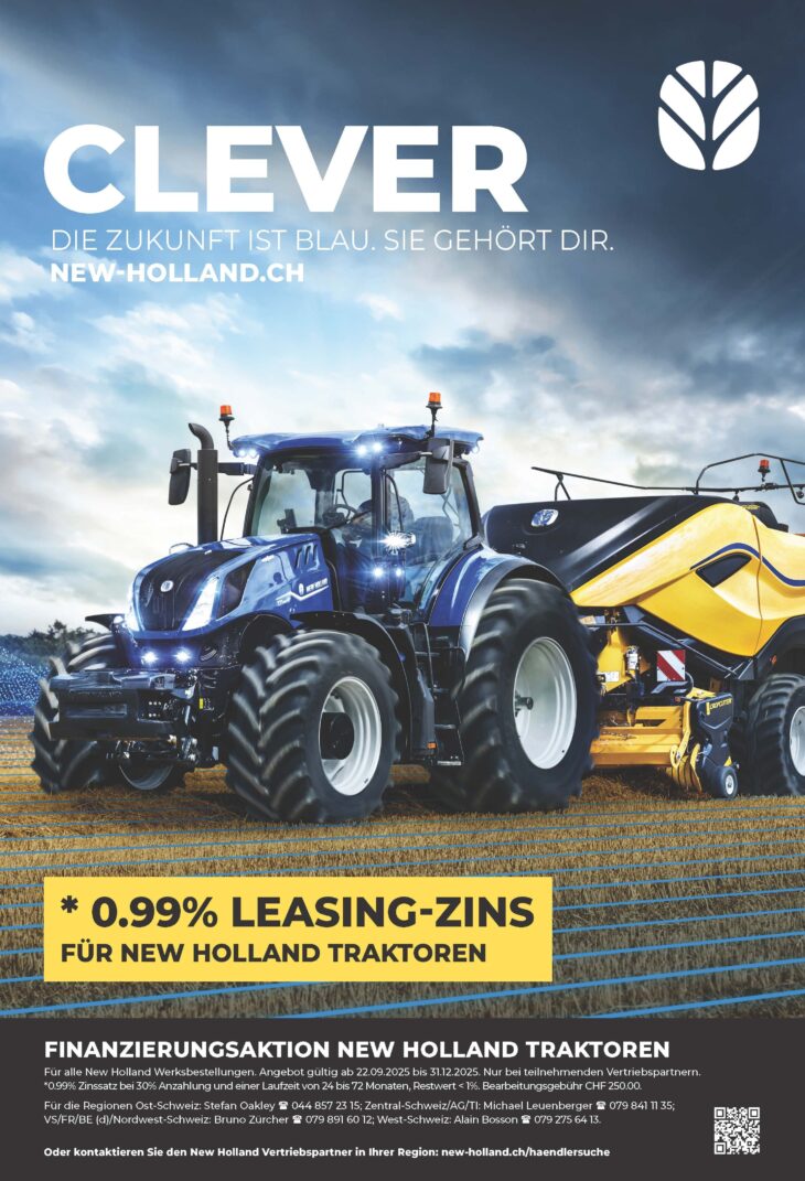 Flyer Finanzierungsaktion New Holland Traktoren 22.09.25-31.12.25