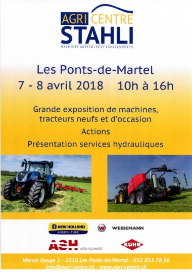 Flyer Expo 78 Avril Agri Centre Stähli 2 Seite 1