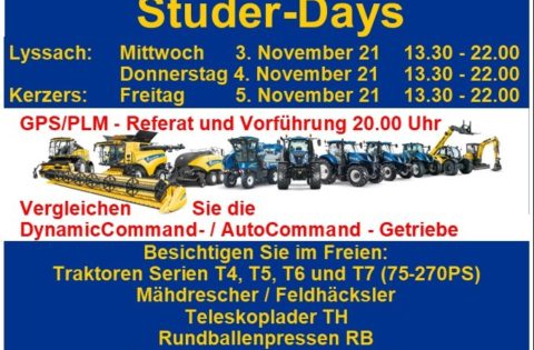 Studer New Holland Days